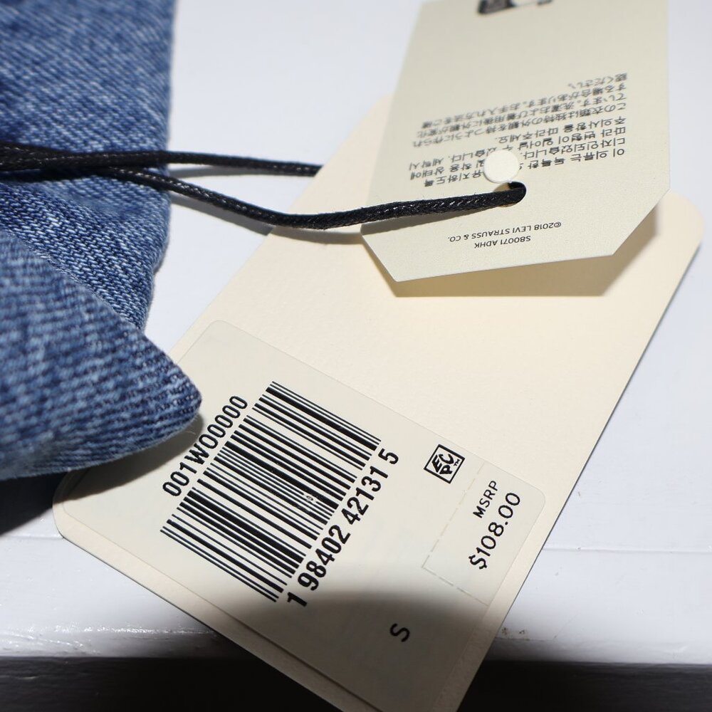 Levi’s Premium Shrunken 90s Western Denim Jacket Indigo NWT XS - Picture 5 of 11